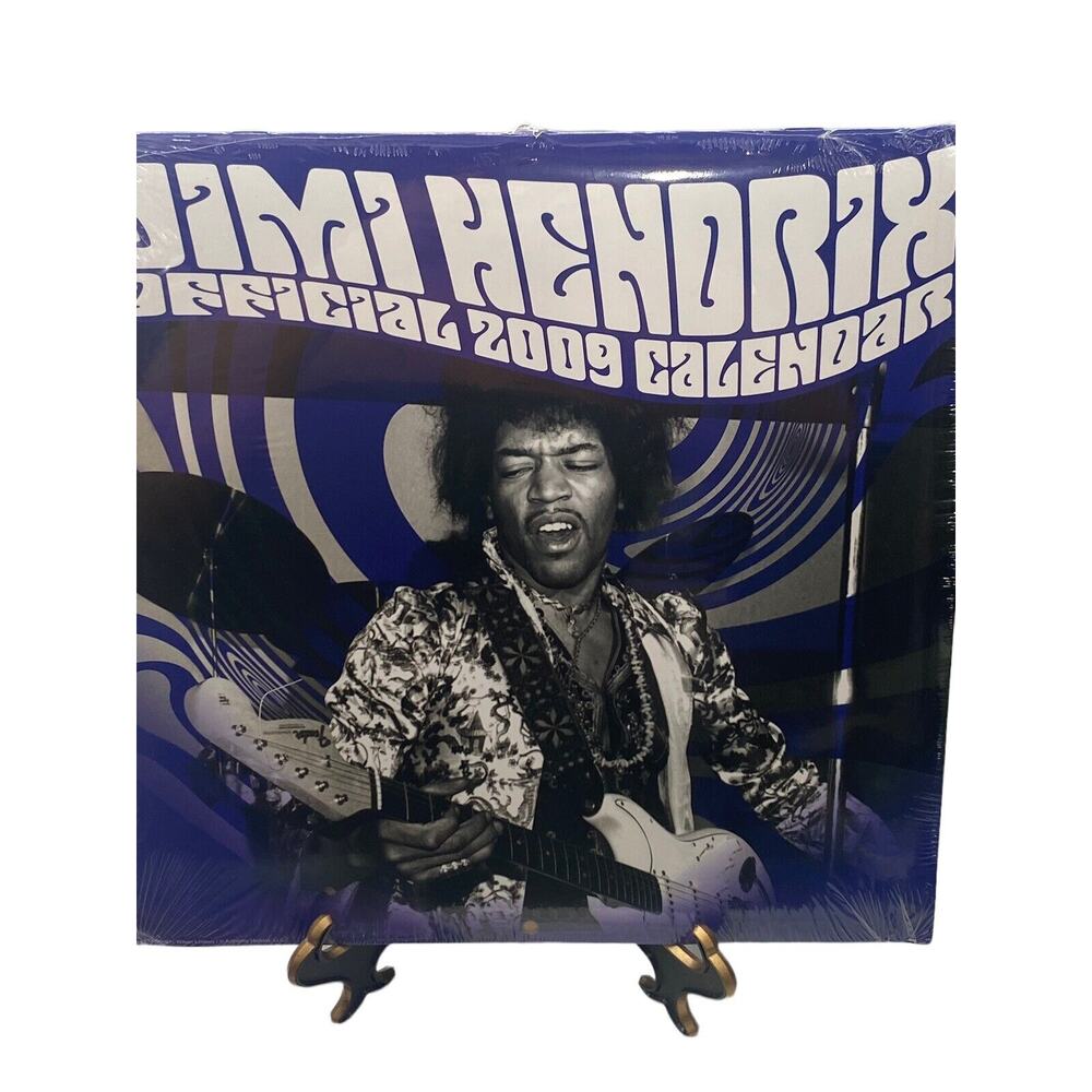 Official Jimi Hendrix Wall Calendar 2009 New Sealed Collectors Item Memorabilia